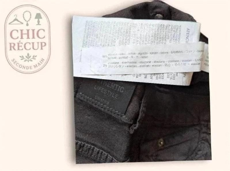Jeans Skinny Bershka - L - Noir - Luvio-01
