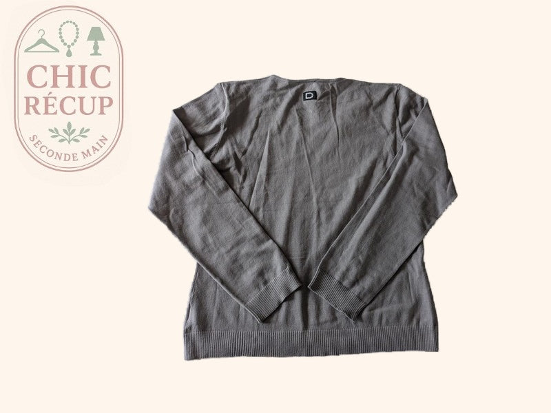 Pull col V Dim - Xl - Gris - 7859