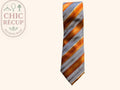 Cravate Sans Marque - Taille Unique - Orange - Phleg-31