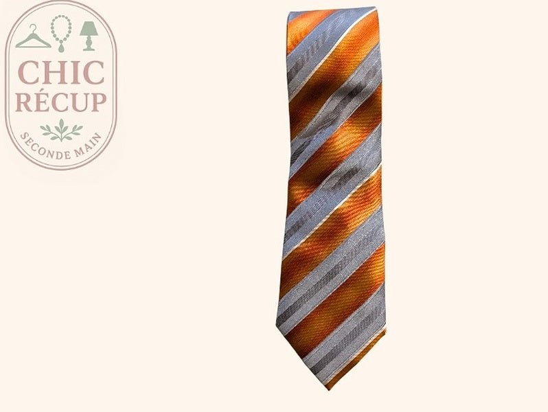 Cravate Sans Marque - Taille Unique - Orange - Phleg-31