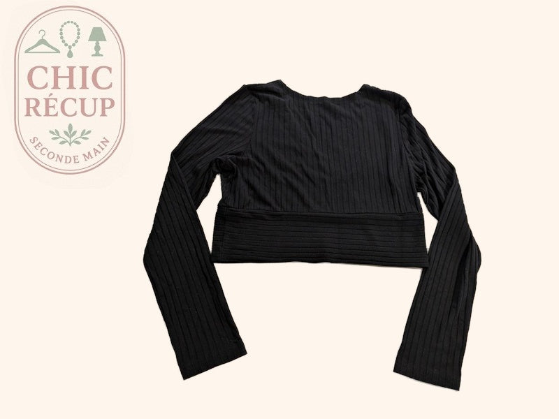 Top Court Shein - L - Noir - Evvio-71