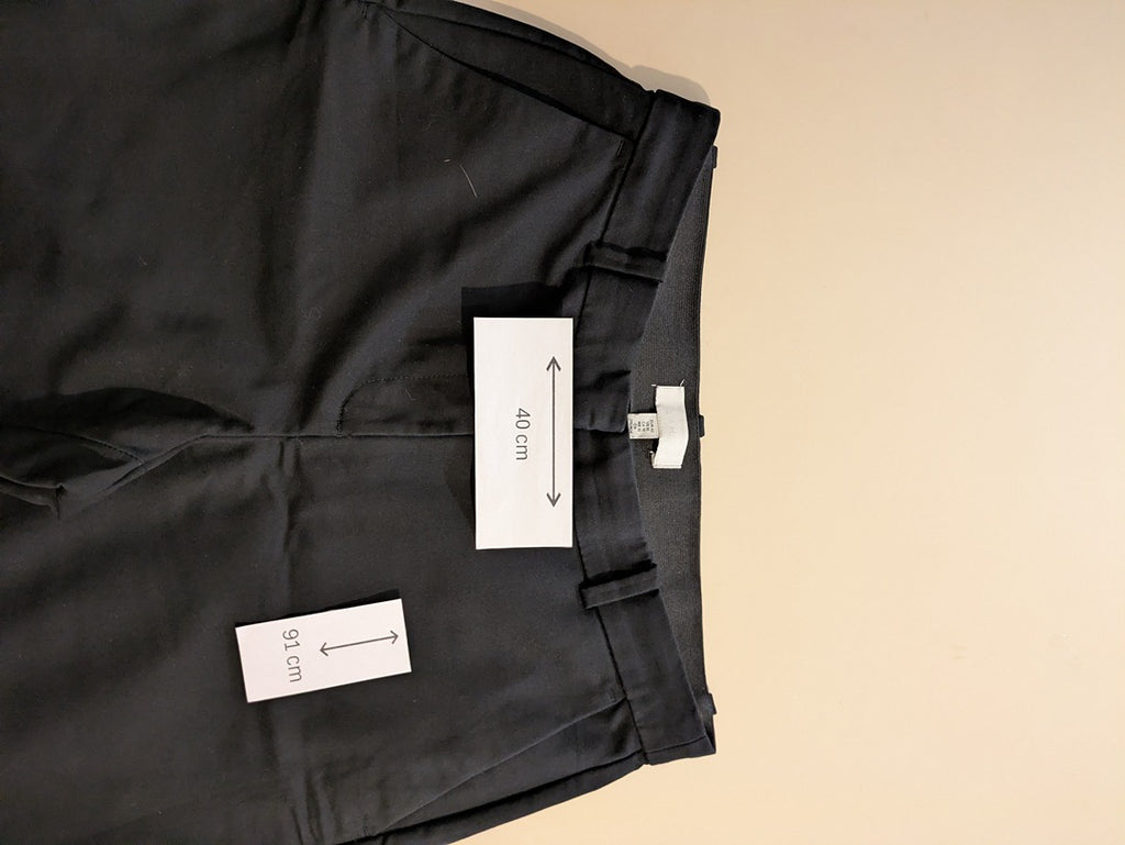 Pantalon Ajusté H&m - 42 - Noir - Evvio-54