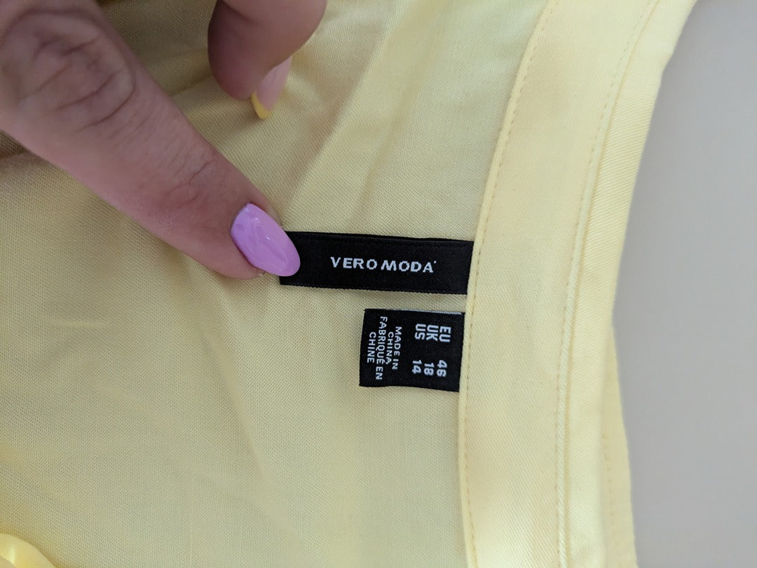 Robe chemise Vero Moda - 46 - Jaune - Vmjosie