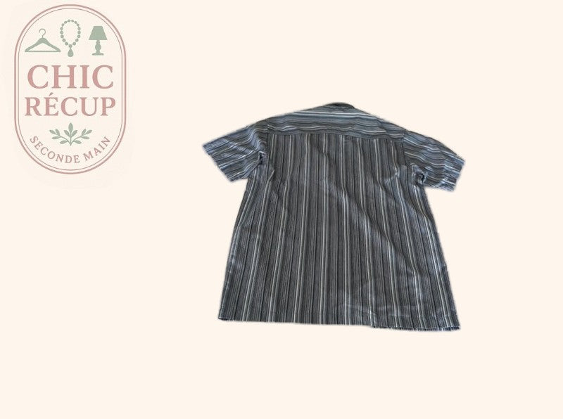 Chemise rayée - M - Noir
