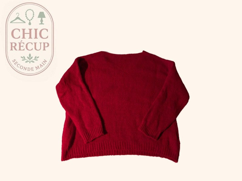 Pull D'hiver Made In Italy - Xl - Rouge - Lubel-43
