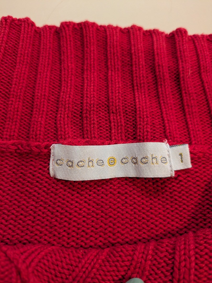 Pull Col V Cache Cache - S - Rouge - Mache-16