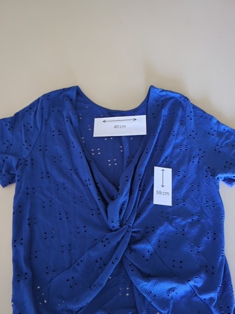 T-shirt Kiabi - Xl - Bleu - Torsadé