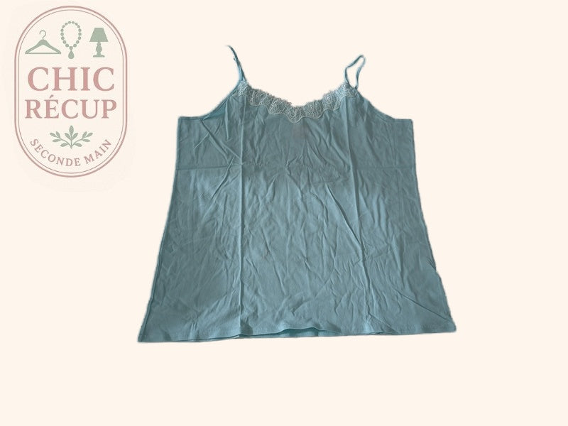 Caraco Françoise Saget - 50 - Bleu - 100% Coton