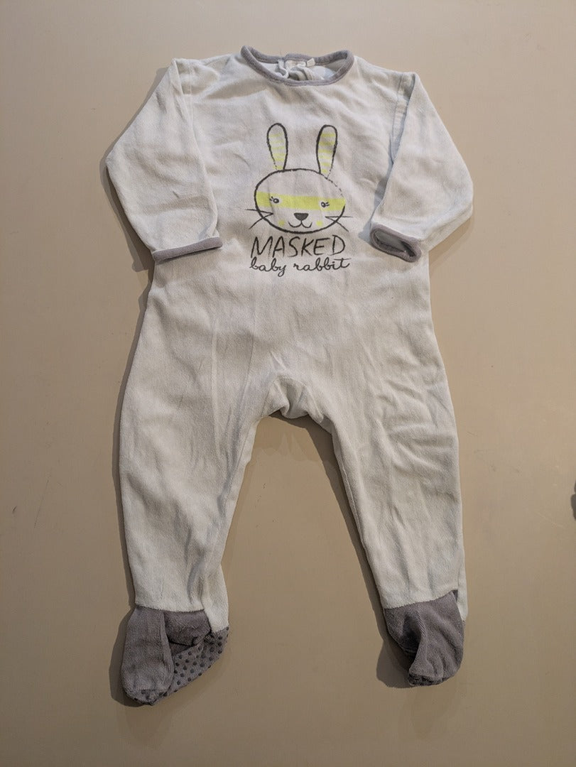 Pyjamas Une Piece Tape à l'œil - 18-24 Mois - Gris - Erbul-88