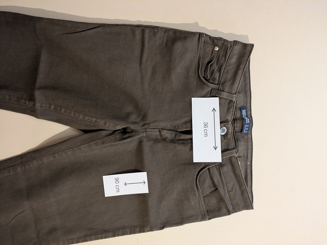 Jeans Skinny Zara - 40 - Marron - Paval-55