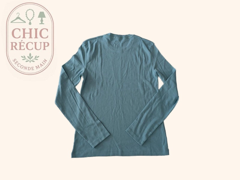 T-shirt manches longues Gerard Darel - 42 - Turquoise - Strass