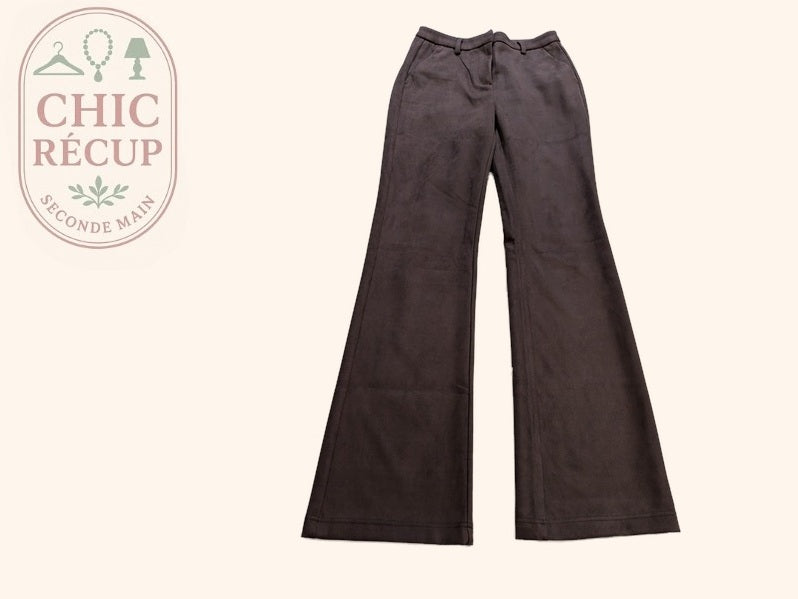 Pantalon Jambes Larges Only - Xs - Marron - Olaga-02