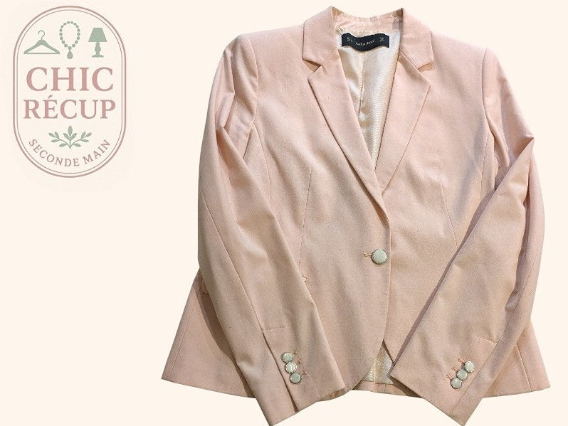 Blazer Zara Basic - L - Rose - Paval-2