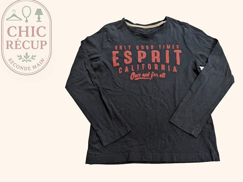 T-shirt Esprit - 10 Ans - Marine - Olhat-22