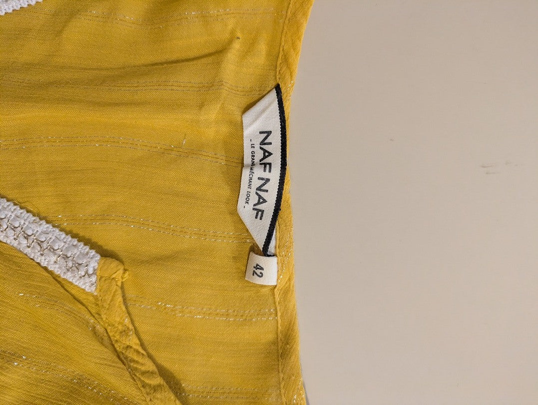 Robe D'ete Naf Naf - 42 - Jaune - Malat-17