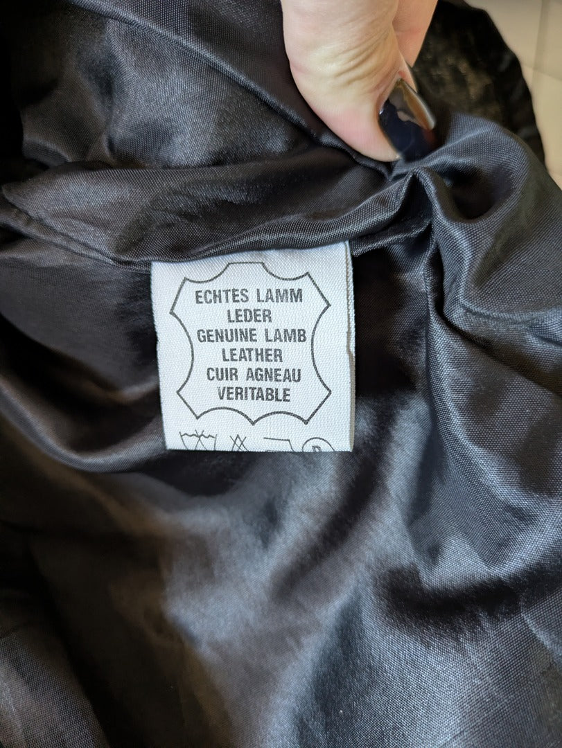 Blouson Vintage - 56 - Noir - Bombardier cuir agneau