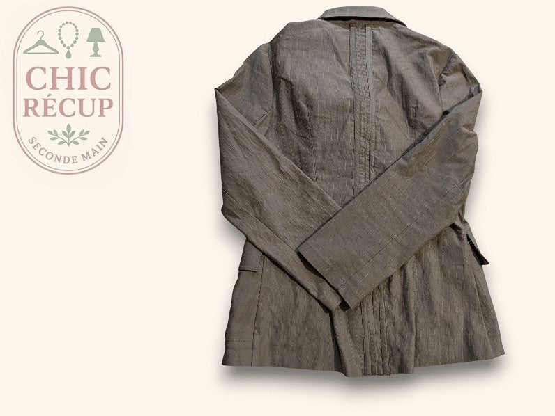 Veste Chemise Sépia Collection - M - Kaki - Qubur-63