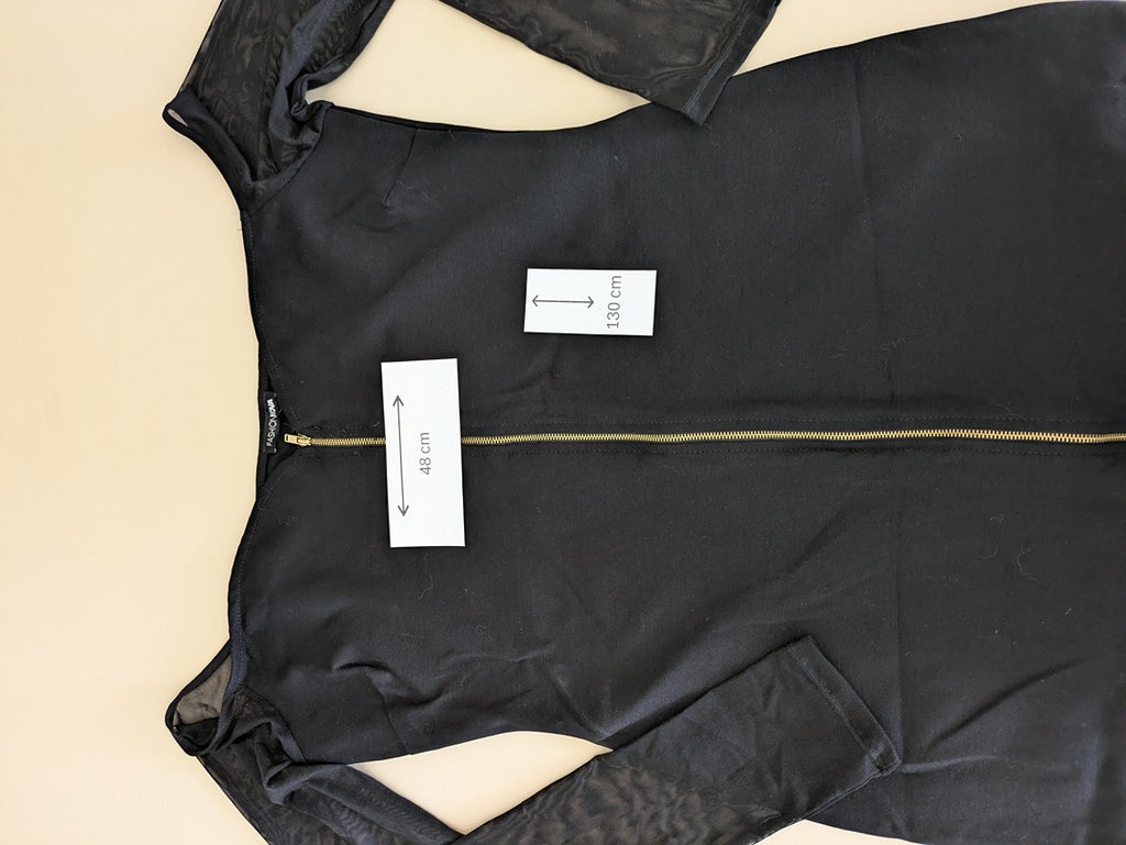 Robe de soirée Fashion Nova - Xl - Noir - Morticia