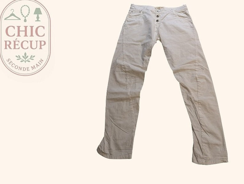 Pantalon La Fee Maraboutee - 40 - Blanc - Anbou-43
