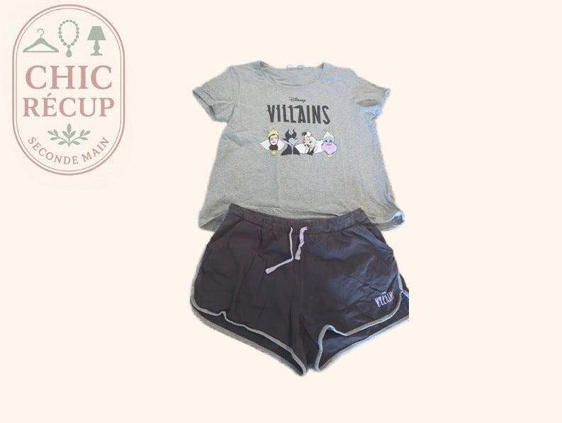 Pyjama - Disney - Xl - Gris - Villains