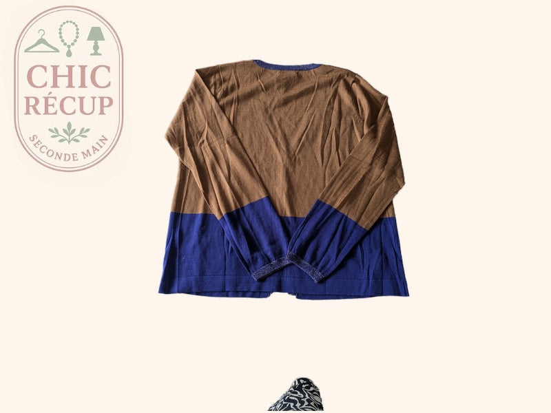 Gilet Antonelle - 50 - Marron et Violet - Flers