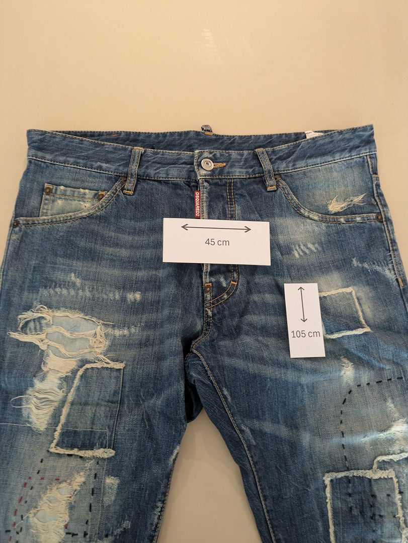 Jeans Coupe Droite Dsquared2 - L - Bleu - Thgen-111
