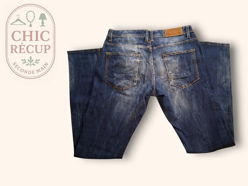 Jeans Skinny Bershka - L - Bleu - Olmar-13