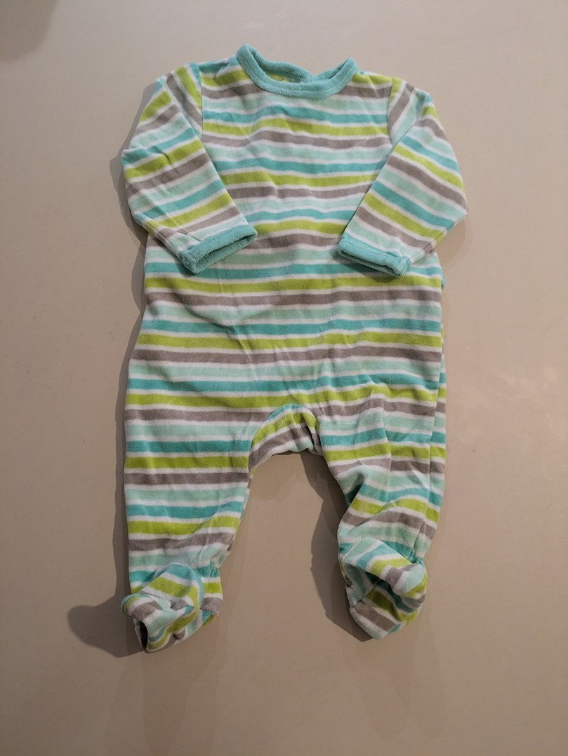 Lot 3 pyjamas bébé Premaman 12m rayé et uni