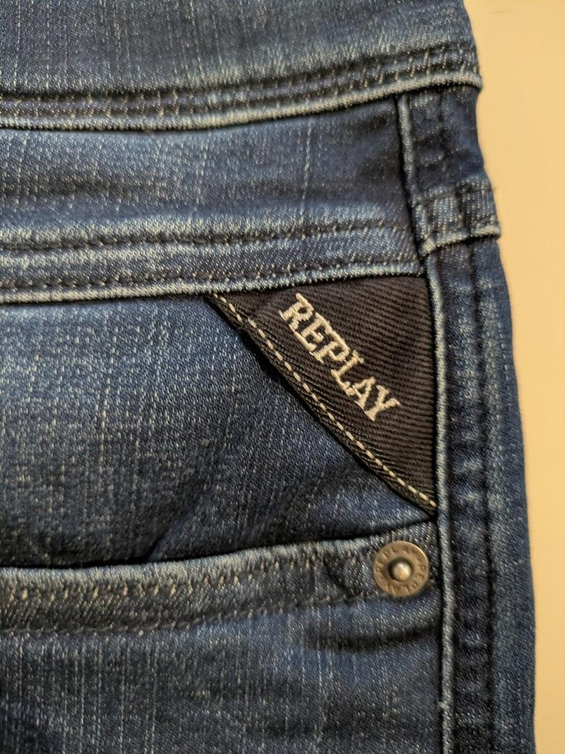 Jeans Slim Replay - - Bleu - Denda-01