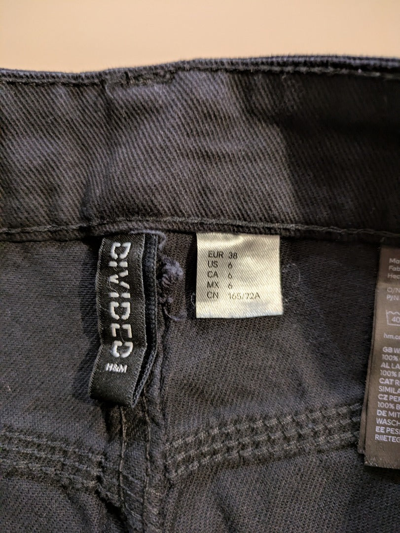 Pantalon Jambes Larges H&m Divided - 38 - Noir - Evvio-53