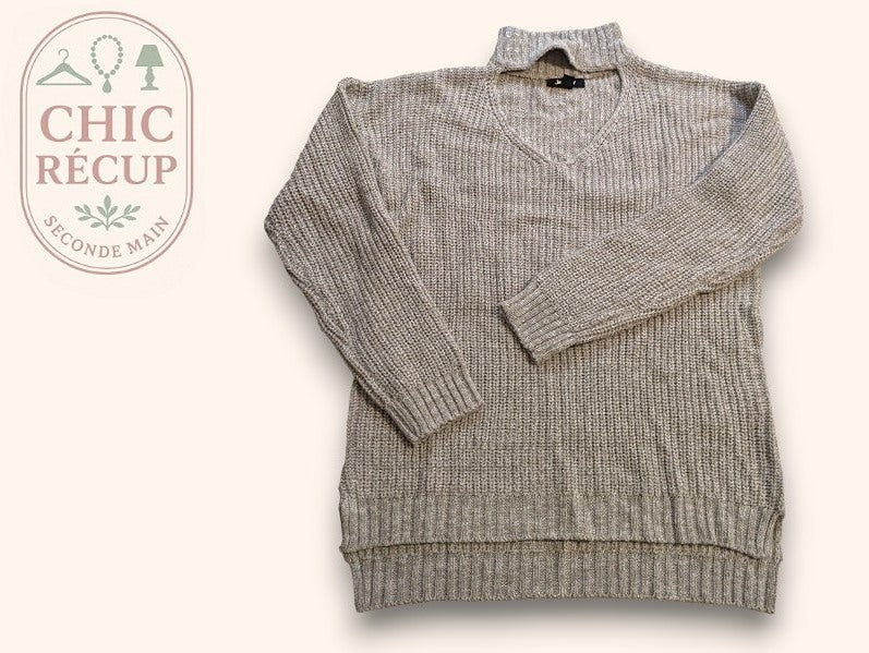 Pull Col Roule Jennyfer - S - Gris - Chpav-24