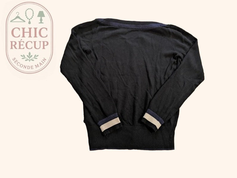 Pull col V Scotch & Soda - S - Noir - 147573