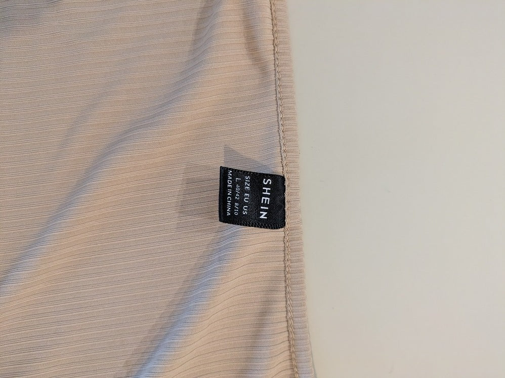 Tops Court Shein - L - Beige - Chpav-06