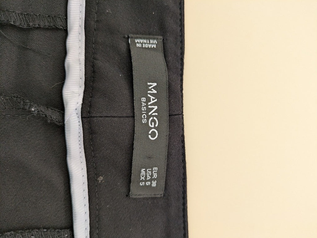 Pantalon Droit Mango - M - Noir - Olhat-70