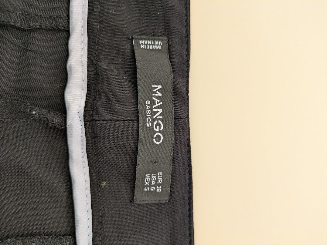 Pantalon Droit Mango - M - Noir - Olhat-70