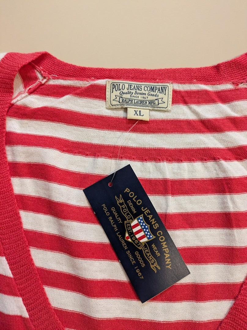 Pull Col V Ralph Lauren - Xl - Rouge - Labag-188
