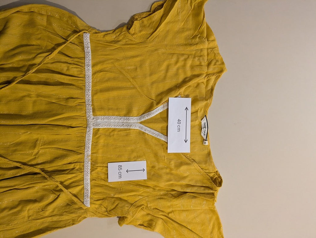 Robe D'ete Naf Naf - 42 - Jaune - Malat-17