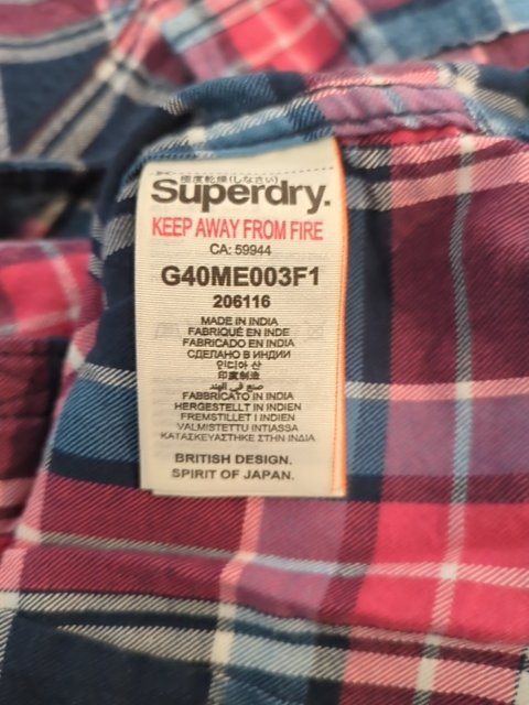 Chemise - Superdry - S - Rouge - G40me003f1
