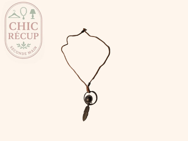 Collier Sans Marque - M - Marron - Lubel-55