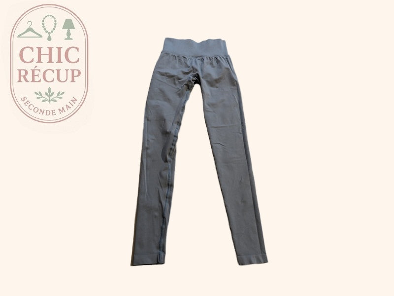 Legging Teveo - Xs - Bleu - Côtelé