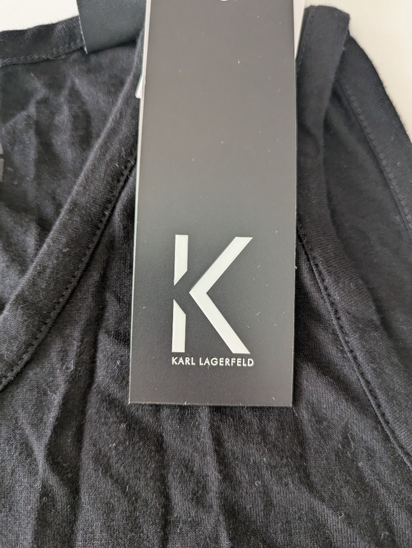 Débardeur Karl Lagerfeld - Xl - Noir - Viviane Ruched Vest
