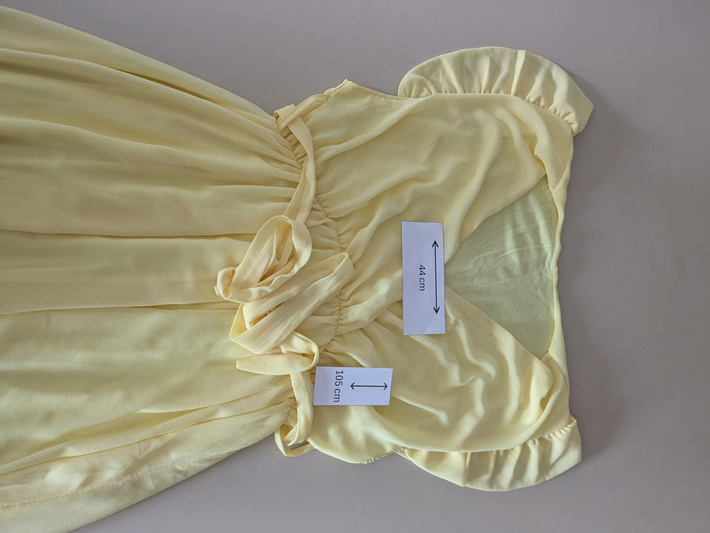 Robe Midi Sans Marque - M - Jaune - Myfed-204