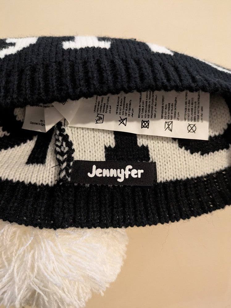 Bonnet Jennyfer - Taille Unique - Noir/blanc - Chpav-75