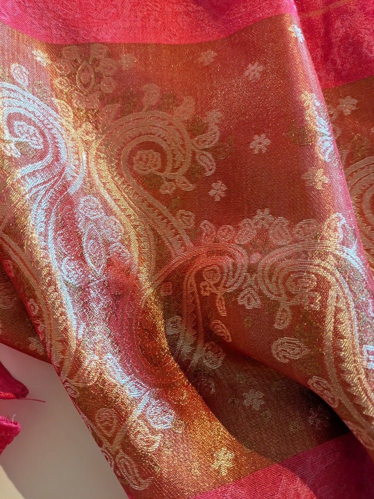 Écharpe Soie Sans Marque - Taille Unique - Rouge - Brhal-98