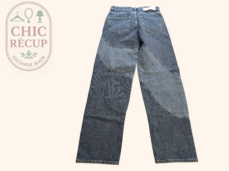 Jeans Evase Bershka - 34 - Bleu - Shbad-109