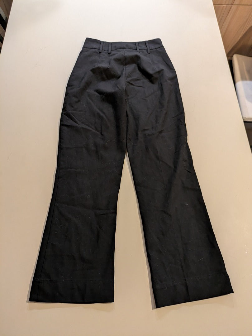 Pantalon Jambes Larges Bershka - 34 - Noir - Mache-11