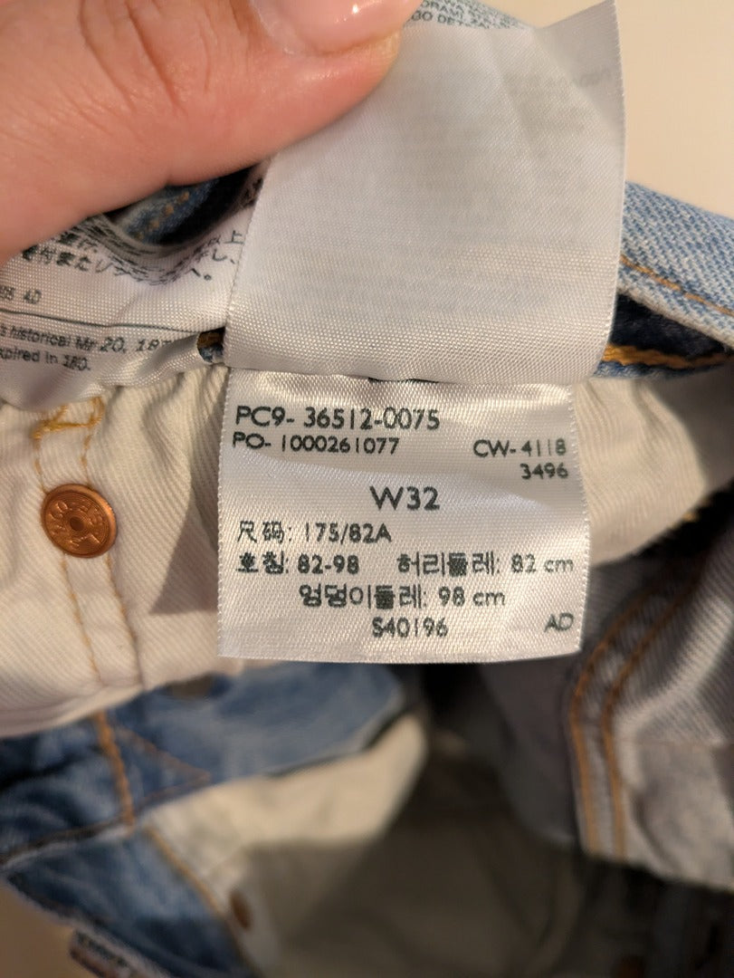 Short en jean Levi's - W32 - Bleu clair - 501