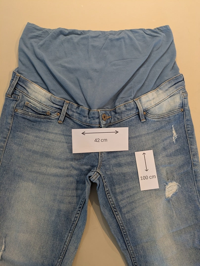 Pantalon Maternité H&m - 42 - Bleu - Erbul-101