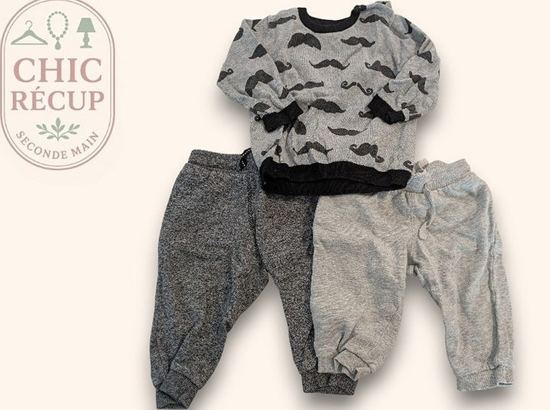 Lot De Vêtements H&m - 6-9 Mois - Gris - Erbul-48