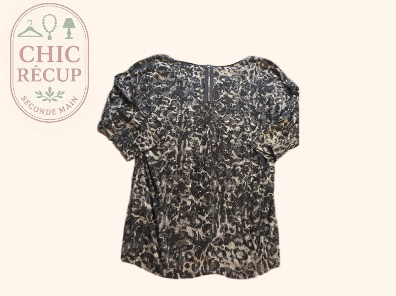 Blouse ¾ - Street One - M - Noir - Qubur-150